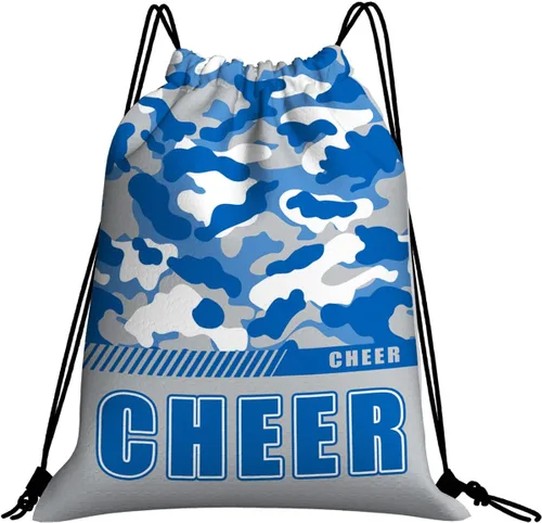 Miniatura 43 de Mochila con cordón impermeable para gimnasio, bolsas con cordón, bolsa de cuerda deportiva, mochila de camuflaje, Bolsas con cordón Cheer - Bolsas