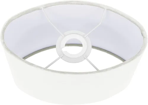 LABRIMP 1 pantalla de lámpara blanca decoración vintage pantallas de lámpara blancas pantalla de tambor mediano pantalla de piso pantalla de luz de