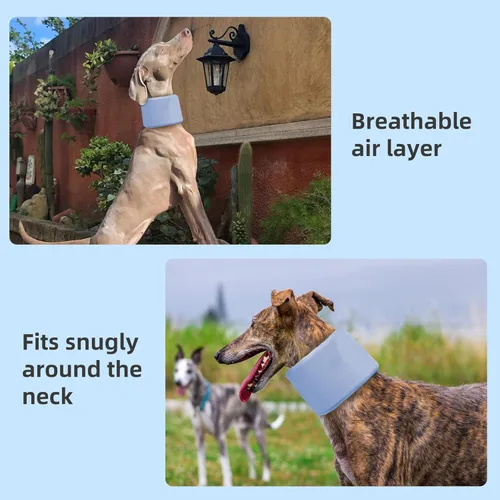 Miniatura 7 de Cuello para perro para mascotas, recuperación después de la cirugía, ajustable, transpirable, cuello cervical, cono de recuperación, cono de cabeza