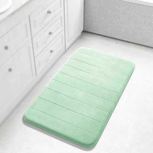 Miniatura 42 de Yimobra Tapete de baño de espuma viscoelástica, súper suave, absorbente, antideslizante, de secado rápido, lavable a máquina, tapete para bañera