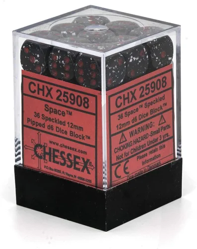 Miniatura 5 de Chessex Juego de dados poliédricos de volcán plateado moteado de 0.472 in – Compatible con Calabozos y Dragones, Pathfinder y otros juegos de rol