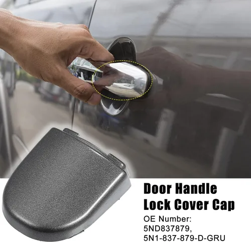 Miniatura 2 de ACROPIX Tapa de repuesto para manija de puerta delantera izquierda derecha para Volkswagen Beetle Jetta, 1 unidad, color gris