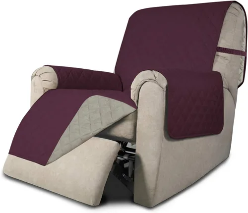Miniatura 289 de Easy-Going - Funda para sofá, futón y sillón sin reposabrazos, reversible, resistente al agua, para mascotas y niños (azul oscuro/azul claro)