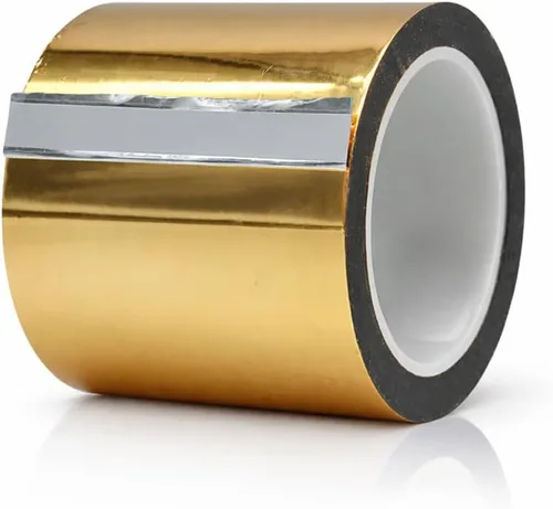 Miniatura 11 de MAT - Cinta de película de poliéster metalizado de Mylar plateada, 1 pulgada x 72 yardas, cinta decorativa para detalles de paredes decorativas