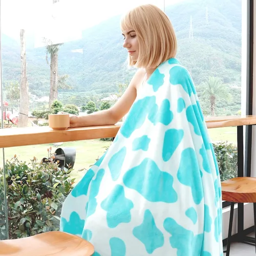 Miniatura 3 de Manta Azul Cielo Pequeña para Niños, Mantas de Forro Polar Lindas Ligeras Cian Manta Suave Azul Claro Cosas Decoración para Adolescentes Niñas Niños