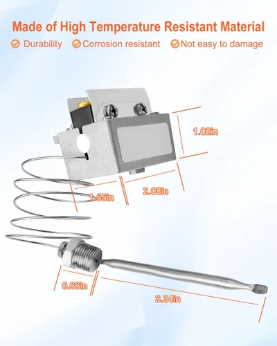 Miniatura 2 de Interruptor de freidora de termostato de límite alto apto para freidora imperial serie 1177 42564 P8905-02 11112 A10007 AF35/40 LCCM080360000