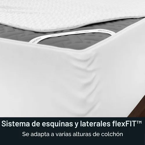 Miniatura 8 de AllerEase - Protector de colchón impermeable con cremallera platino tamaño individual, cremallera de 360 grados, barrera de alérgenos, equilibrio