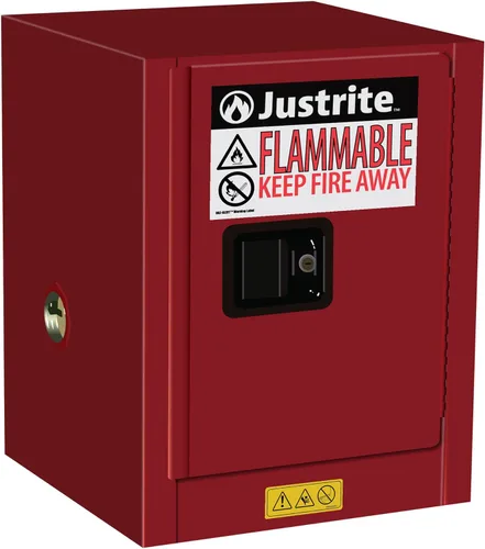 Miniatura 12 de Justrite 890200 - Gabinete para almacenamiento de seguridad, de tamaño pequeño, para almacenar productos inflamables, manual, con 1 puerta, de acero