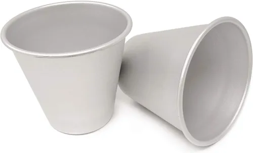 Miniatura 3 de Honbay Tazas de pudín de aluminio, 6 udines, moldes de chocolate fundido para cocinar