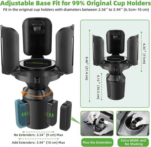 Miniatura 3 de Roykaw Soporte universal para calentador de carrito de golf, apto para tanque de 1 libra y botella de agua, soporte ajustable expandible