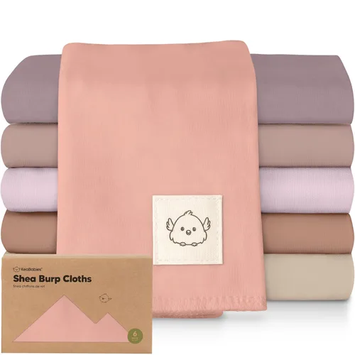 Miniatura 10 de Paños orgánicos para bebés niño y niña - Juego de 6 toallas grandes de algodón para eructar, paños para baba, súper absorbentes, ultra suaves