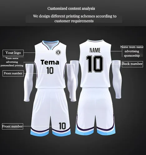 Miniatura 2 de Camisetas de baloncesto personalizadas con cualquier nombre y número del equipo, camisetas de baloncesto para hombres, niños, adultos, conjunto