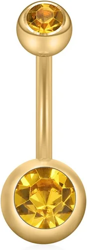 Miniatura 4 de Ruifan Piercing para ombligo con forma de bola de cristal de 0.49oz