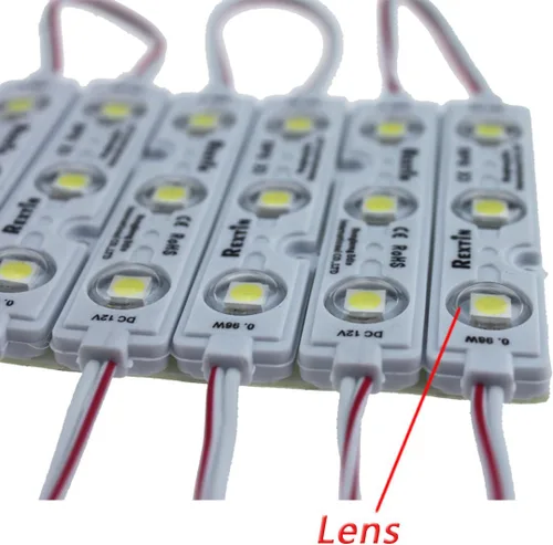 Miniatura 2 de Módulo superbrillante de 200 unidades, 3 LED, amarillo, 5050, SMD, 66-72 lúmenes por módulo, luz decorativa impermeable, para cartel con letras
