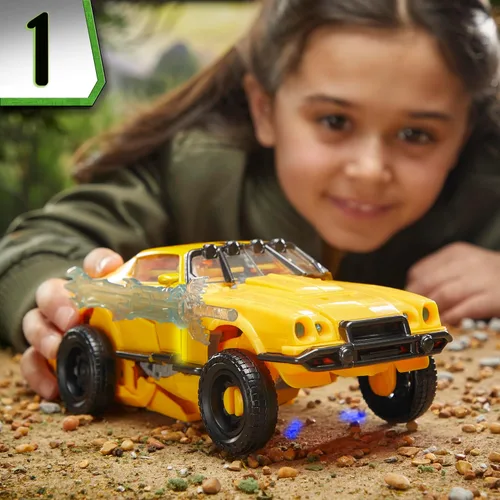Miniatura 8 de Juguetes Transformers Rise of The Beasts Movie, Juguete Convertible Bumblebee Modo Bestia con Luces y Sonidos, Edades 6 y más, 10 pulgadas