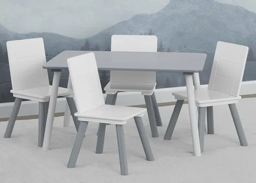 Miniatura 2 de Delta Children Juego de mesa y silla para niños (4 sillas incluidas), ideal para artes y manualidades, merienda, educación en casa, tareas y más