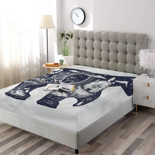 Miniatura 30 de Juego de sábanas decorativas tamaño individual XL, juego de sábanas bajeras con bolsillos profundos de cactus y 2 fundas de almohada
