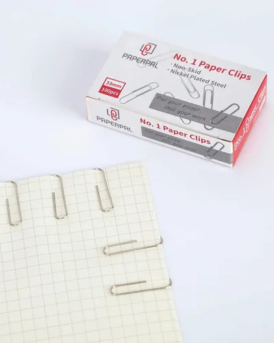 Miniatura 5 de PAPERPAL Clips de papel para oficina, escuela y uso personal, #1 Clip de papel antideslizante (1-2/7"), 600 clips de papel medianos