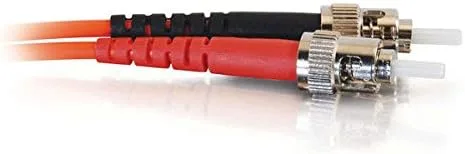Miniatura 4 de C2G 05576 OM1 cable de fibra optica ST-ST 62.5125 dúplex multimodo de PVC, naranja (3.3 pies, 3.3 ft)
