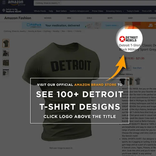 Miniatura 6 de Detroit Camisetas unisex S M L XL XXL - Detroit Camisetas - Camisetas Detroit