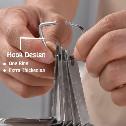 Miniatura 4 de Juego de tazas medidoras de acero inoxidable, 5 piezas de utensilios de medición de cocina, para cocinar y hornear, para medir ingredientes secos