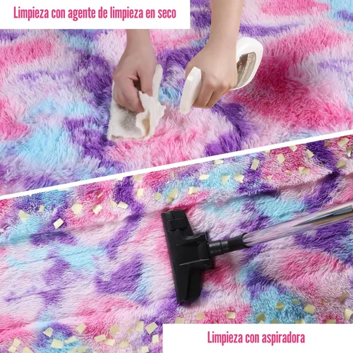 Miniatura 6 de PAGISOFE - Alfombras para suelo, ultrasuaves, mullidas, de pelo largo, para dormitorio de niños y niñas, decoración de habitación de bebé, sala