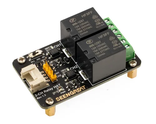 Miniatura 5 de Módulo de relé de 2 canales, placa de expansión de relé para Raspberry Pi Zero/Zero W/Zero WH/2B/3B/3B+/4B STM32 Ardui, aislamiento optoacoplador