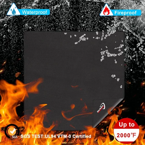 Miniatura 8 de DocSafe Alfombrilla grande para debajo de la parrilla, 48 pulgadas, cuadrada y redonda