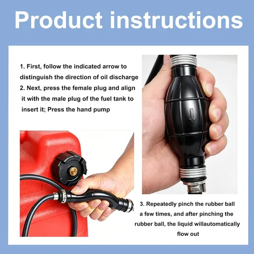 Miniatura 6 de Tnisesm Conjunto de línea de combustible de 5/16" 6 pies, con conector de goma marina para motor fuera de borda de barco, RVs, conjunto de Negro