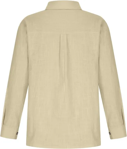 Miniatura 47 de SMIDOW Camisa de algodón y lino con botones para mujer