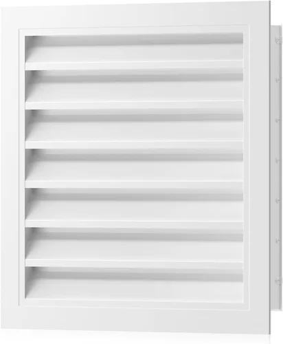 Miniatura 11 de Rejillas de ventilación de pared de 8 pulgadas de ancho x 8 pulgadas de alto, rejillas de ventilación Hon&Guan de aleación de aluminio a dos aguas