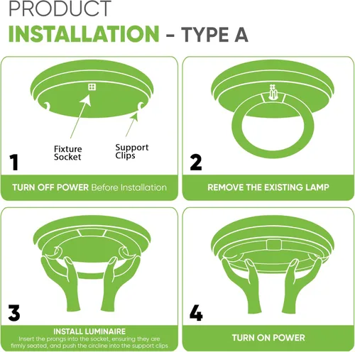Miniatura 7 de NYLL Lámpara LED T9 Circline tipo A Plug & Play de 12 pulgadas, blanco frío (4200 K), reemplazo directo para 32 W FC12T9/CW, FCL32W