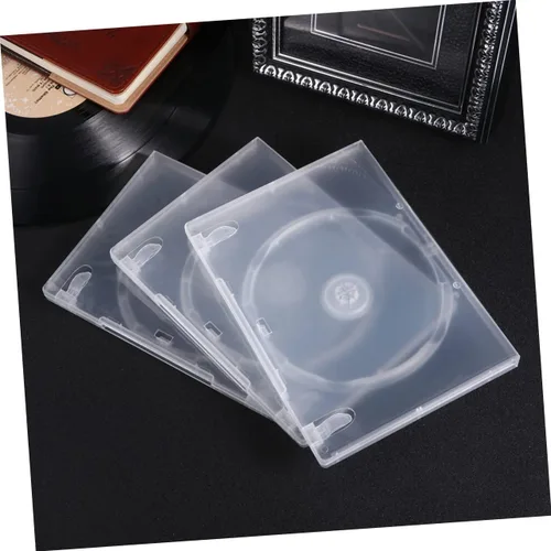 Miniatura 6 de Homoyoyo Caja de almacenamiento de CD transparente de 6 uds. Capacidad de la caja de DVD portátil para cine en casa Diseño de reconocimiento fácil