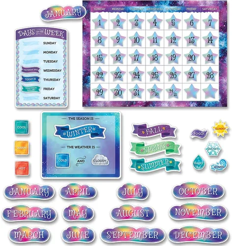 Miniatura 8 de Creative Teaching Press Bold & Bright - Juego de calendario, tablón de anuncios CTP y exhibición para el aula, 67 piezas