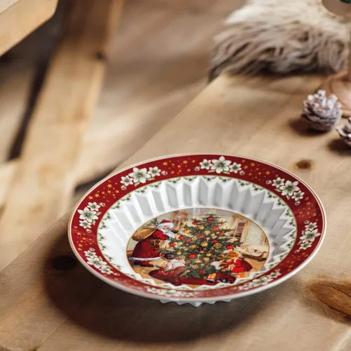 Miniatura 3 de Villeroy & Boch - Cuenco de fantasía de juguete, grande, intercambiable de regalos 9.8 x 1.8 in, porcelana premium, edición navideña, 14-8332-3631