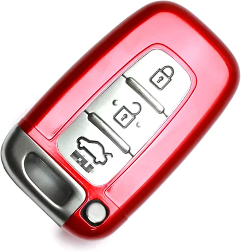 Miniatura 9 de iJDMTOY - Carcasa para llavero con patrón de fibra de carbono, color negro brillante, compatible con Hyundai Veloster, Sonata, Elantra, Genesis, Kia