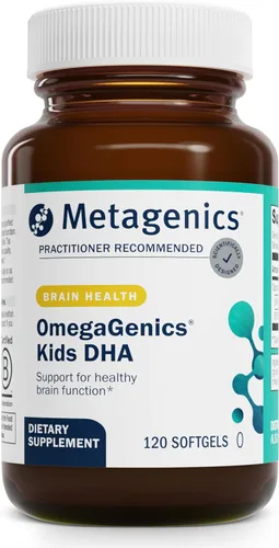 Metagenics MetaKids DHA - Suplemento infantil de DHA y EPA para salud cerebral, ocular e inmunológica* - de aceite de calamares, sabor a fruta