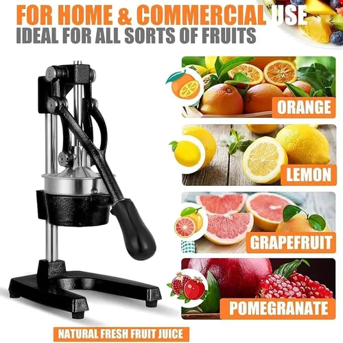 Miniatura 5 de Exprimidor manual profesional de limón, exprimidor manual comercial de prensa de frutas, sin pelar, sin necesidad de añadir agua, fácil operación