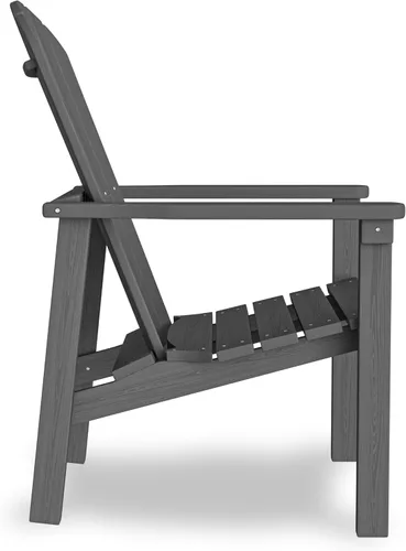 Miniatura 8 de nevilywood Sillas Adirondack compactas apilables, sillas de patio de polietileno de alta densidad de 26.3 pulgadas de ancho, duraderas, diseño que