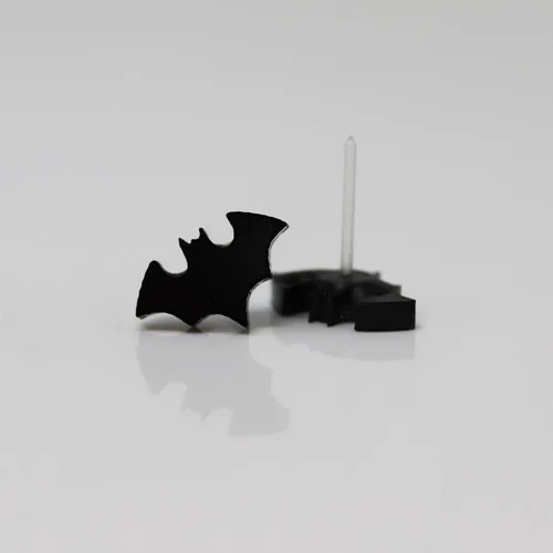 Miniatura 2 de Pendientes acrílicos cortados con láser sin metal en postes de plástico