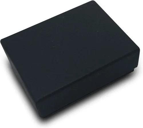 Miniatura 2 de TheDisplayGuys - Paquete de 25 cajas de cartón rellenas de algodón #10 para joyas, color negro mate (1.9 x 1.3 x 0.7 pulgadas), para envío