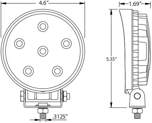 Miniatura 5 de Buyers Products 8891015 - Luz estroboscópica LED de 4.5 pulgadas, accesorio para camiones y remolques, luz estroboscópica para camión