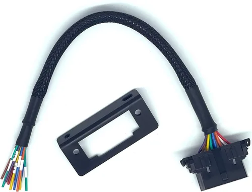 Miniatura 5 de JUTA OBD2 J1962 Hembra a Cable Trenzado Abierto con Soporte 16PIN Cable de Reemplazo de Puerto OBDII - [1ft/30cm]