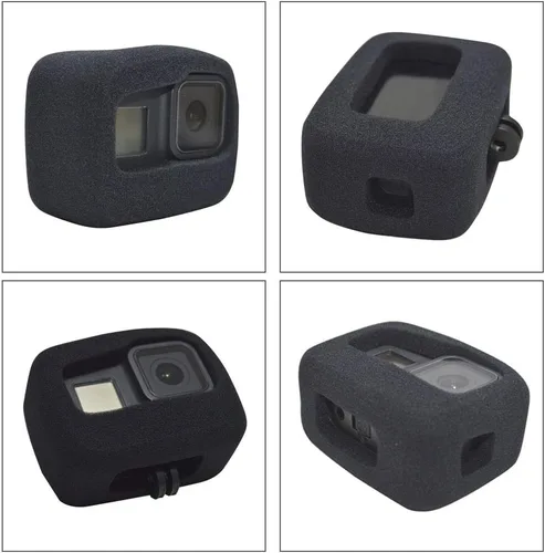 Miniatura 5 de Funda de espuma Windslayer para GoPro Hero 8 Reducción de ruido de viento Esponja Cubierta protectora Parabrisas para grabación de audio y video