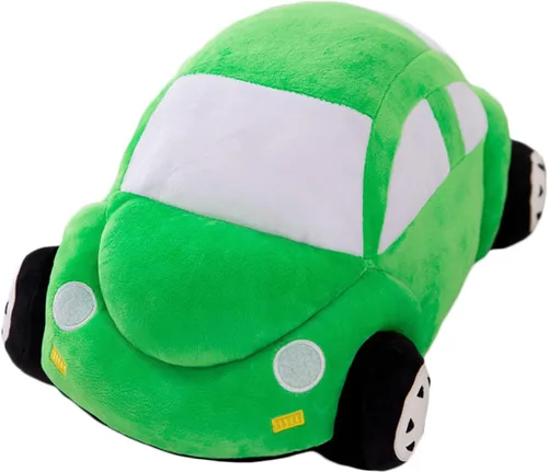 Miniatura 10 de zhidiloveyou Almohada con forma de coche de peluche azul con forma de coche lindo regalo de decoración para niños 11.8 pulgadas