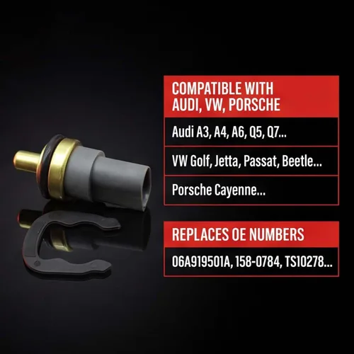 Miniatura 2 de Sensor de temperatura del refrigerante 158-0784 compatible con Audi A3 A4 A5 A6 A8 Q5 Q7 S4 S5 TT VW Golf Jetta Passat Beetle CC Eos reemplaza