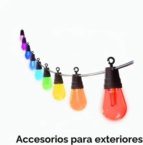 Miniatura 11 de GE Cync Luces inteligentes para café con efectos dinámicos, luces de cadena para patio que cambian de color, compatibles con Alexa y Google, 48 pies