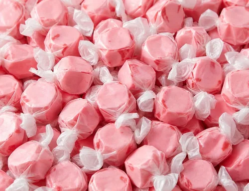 Caramelo de agua salada de canela de 1.5 libras, caramelo suave y masticable, sabor dulce y picante, envuelto individualmente a granel clásico a la