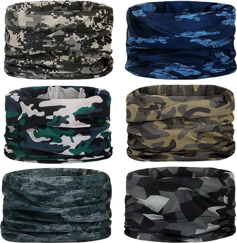 Miniatura 2 de Polaina para el cuello para hombres y mujeres, bandana para la cabeza, bufanda para la cara, cubrebocas, calentador, pasamontañas, sin costuras