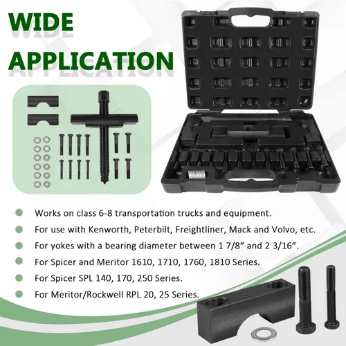 Miniatura 3 de Bonbo 10803 Kit de Extractor de Yugo de Servicio Pesado Kit de Herramientas Removedora de Yugo para Camión Semi, Uso para Camiones Comerciales